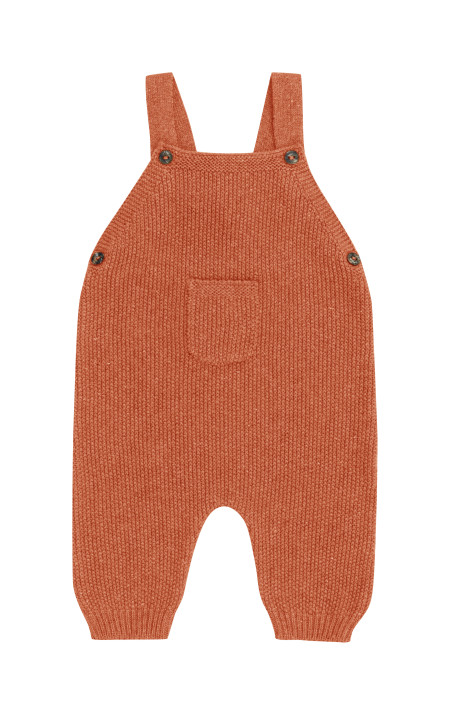 Puri organics playsuit with pocket brown melange   80% cotton 20% linen