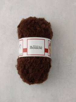 De Witte Engel mohair boucle brown