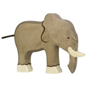 Holztiger elephant standing