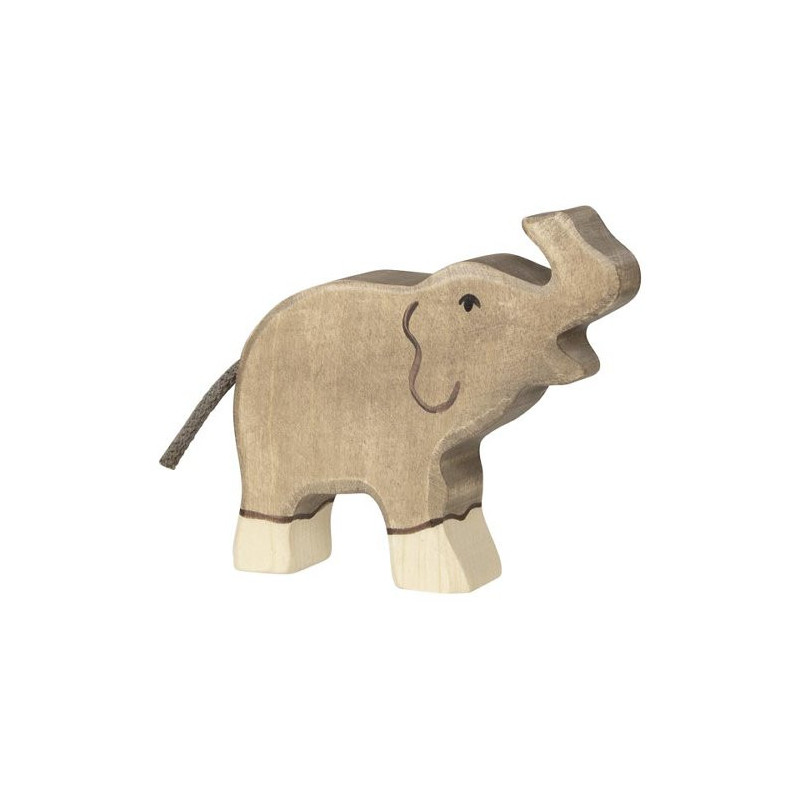 Holztiger olifant klein slurf omhoog