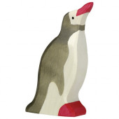 Holztiger pinguin head up