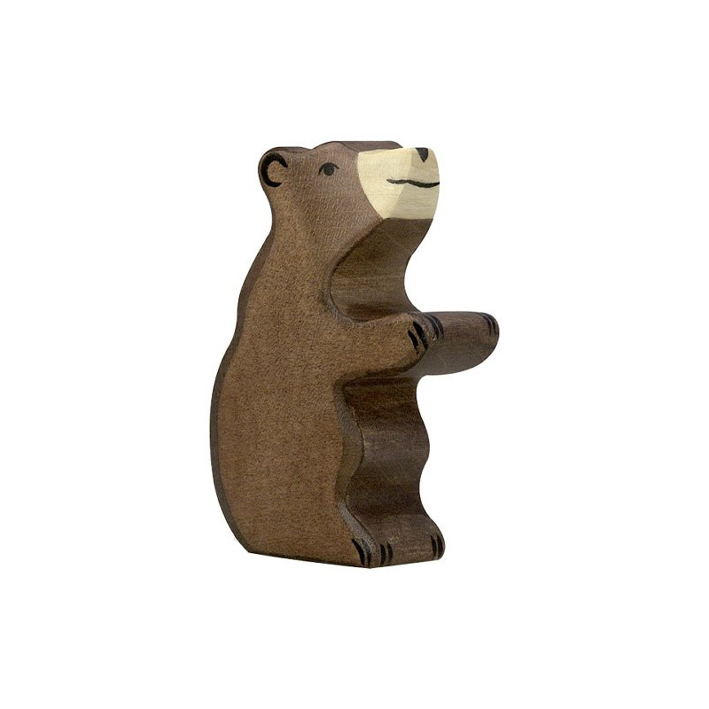Holztiger small sitting brown bear