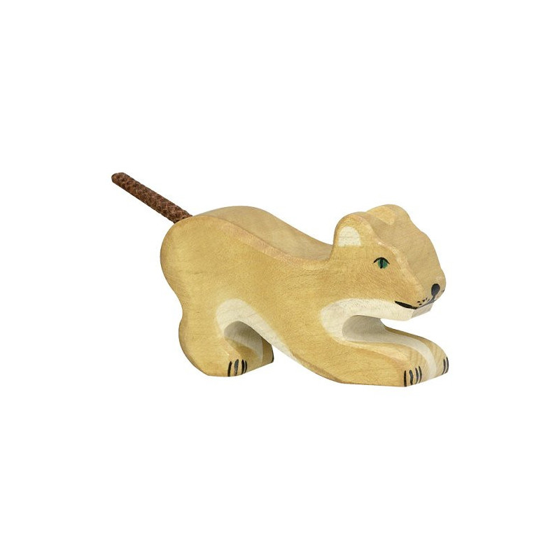 Holztiger lion small playing