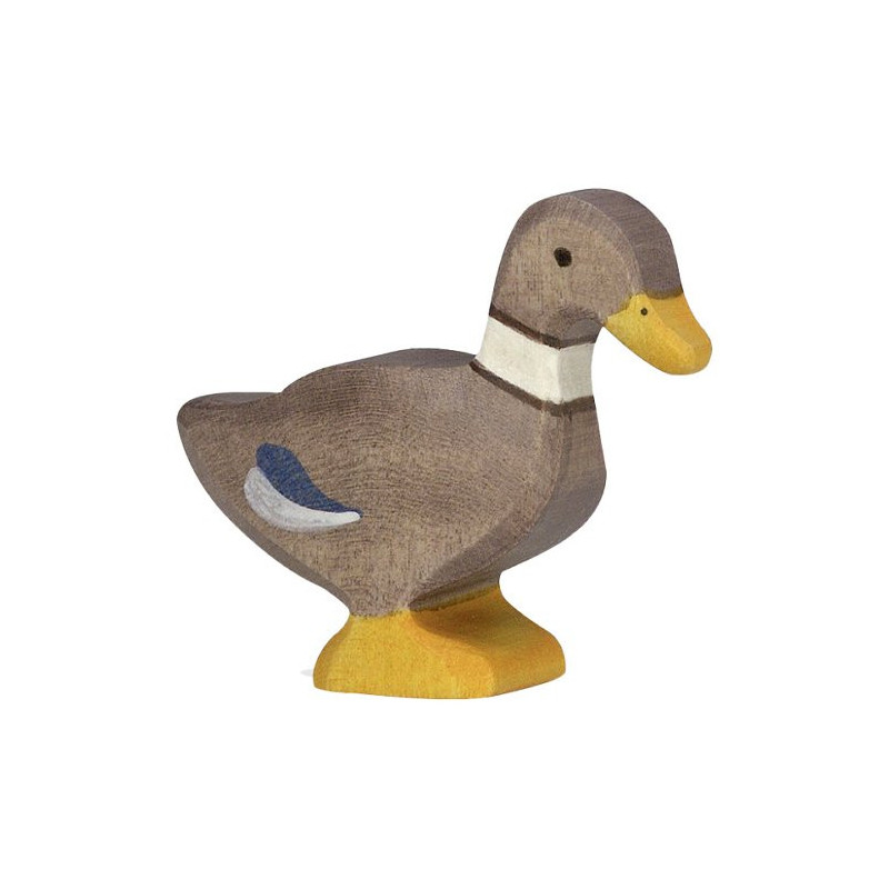 Holztiger duck standing