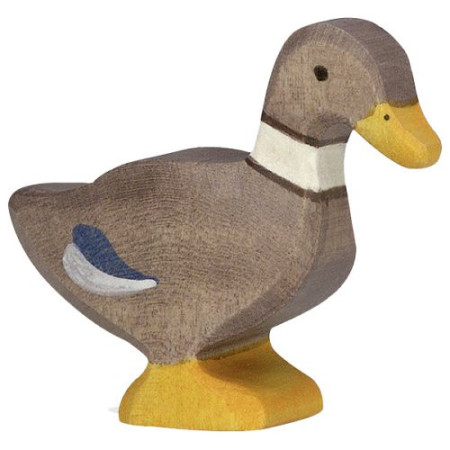 Holztiger duck standing