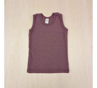 Lilano wool slik sleeveless shirt mauve