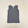 Lilano wool slik sleevless shirt grey