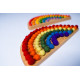 Montessori small Rainbow painted for color learning, sorting, and matching educational activities