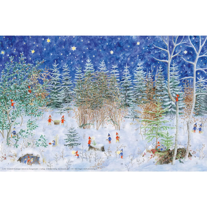 Adventskalender groot -Advent im Zwergenwald (elisabeth heuberger)