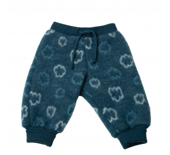 Joha merino wolfleece broek donkerblauw met wolken (27614)