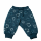 Joha merino wolfleece broek donkerblauw met wolken (27614)