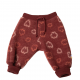 Joha merino woolfleece pants red with clouds  (27614)