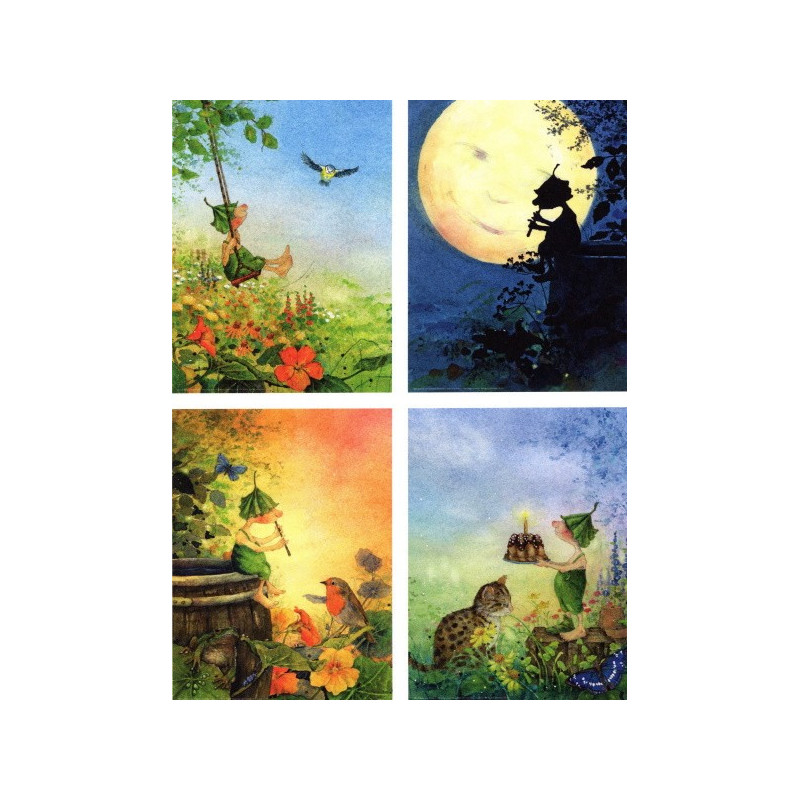 Set of 4 posters themed Giesbert by Daniela Drescher