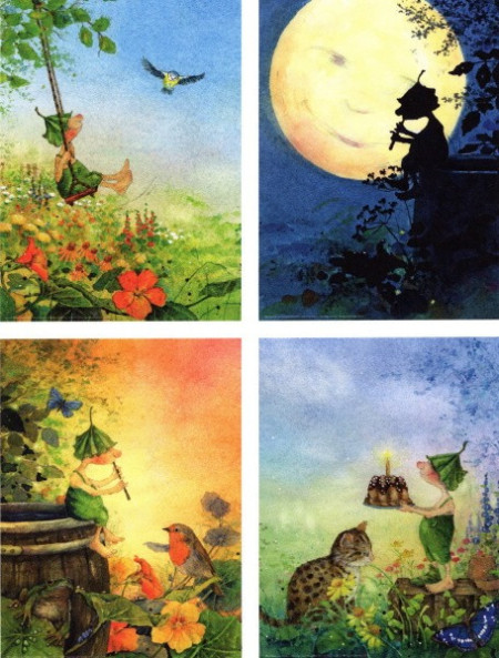 Set of 4 posters themed Giesbert by Daniela Drescher