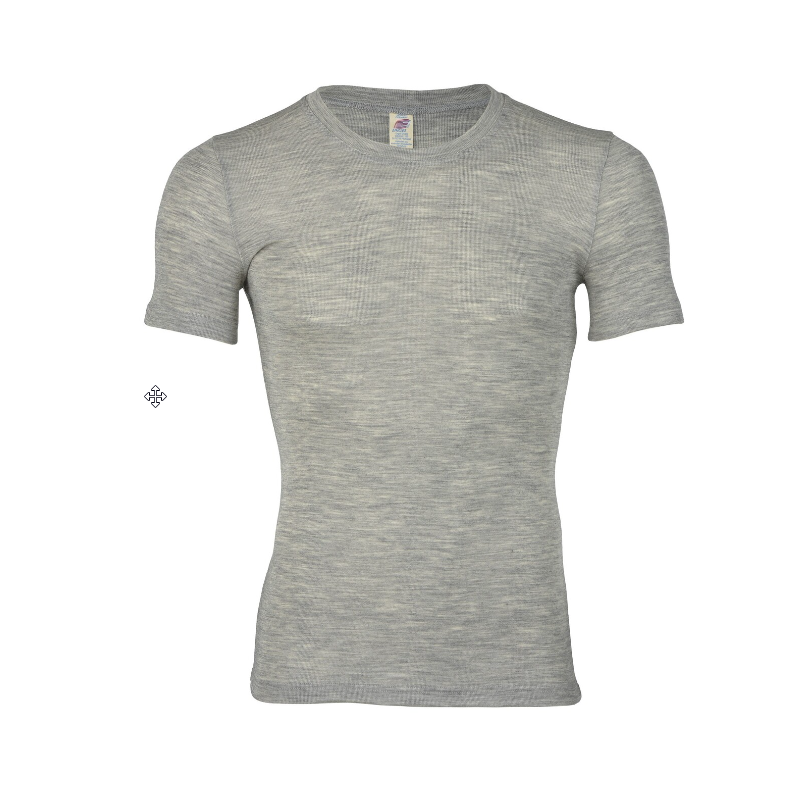 Engel Natur woolsilk short sleeved shirt grey