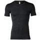 Engel Natur woolsilk short sleeved shirt black