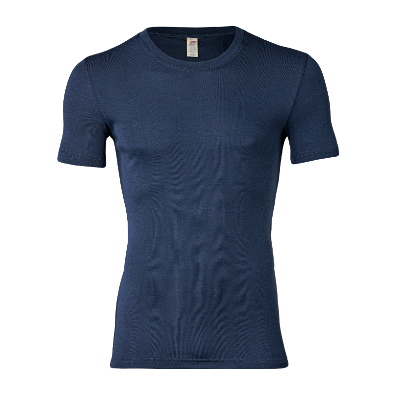 Engel Natur wolzijde heren tshirt zwart (704805)