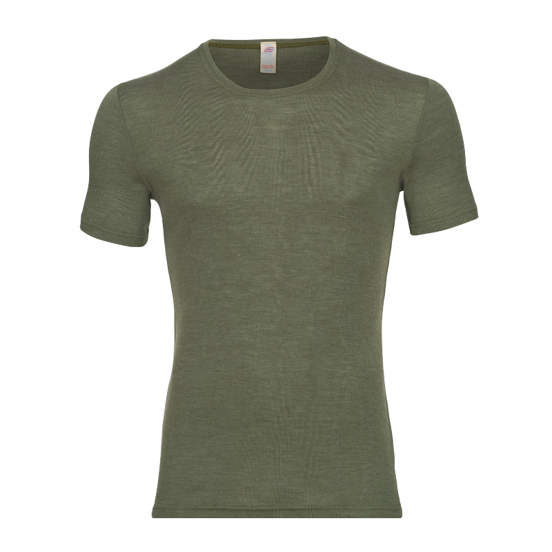 Engel Natur wolzijde heren tshirt zwart (704805)