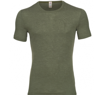 Engel Natur woolsilk short sleeved shirt olive