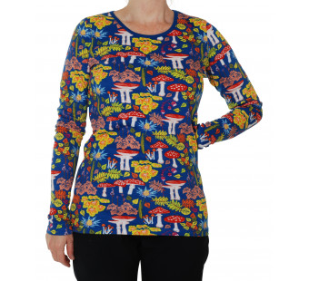 Duns Sweden dames longsleeve Amanita deep blue Duns Sweden dames longsleeve Amanita deep blue