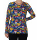 Duns Sweden dames longsleeve Amanita deep blue