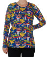 Duns Sweden ladies longsleeve Aminata deep blue
