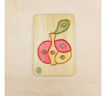 Drei Blatter houten puzzel appel