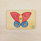 Drei Blatter houten puzzel vlinder
