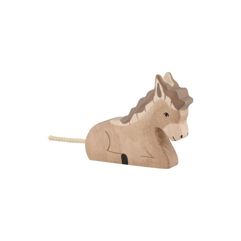 Holztiger donkey standing