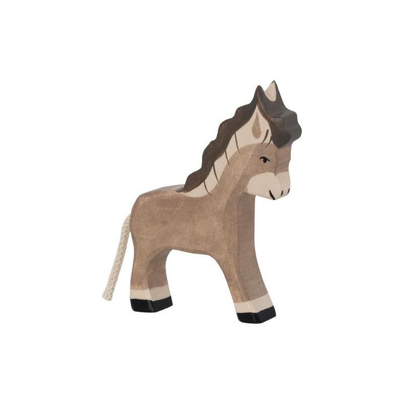 Holztiger donkey lying