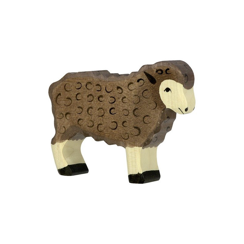 Holztiger schaap staand