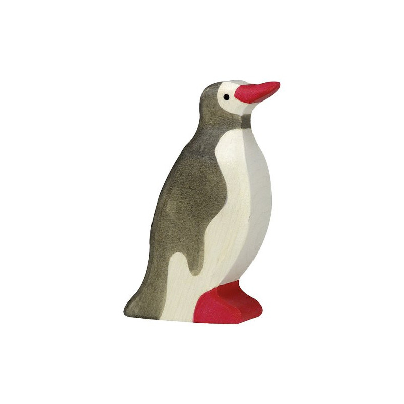 Holztiger pinguin klein hoofd naar voren