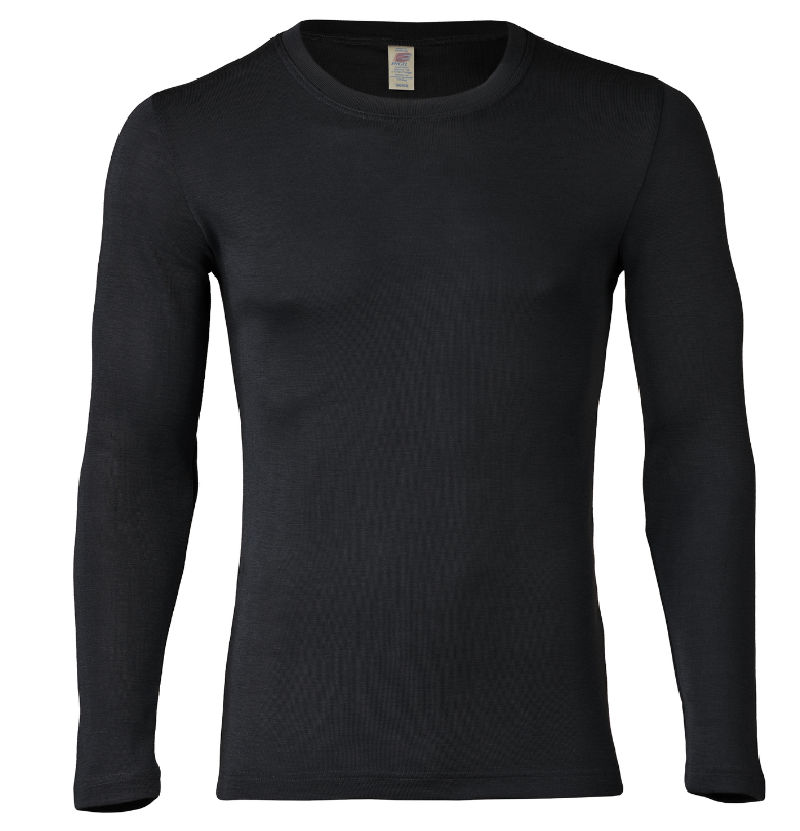 Engel Natur wolzijde heren longsleeve zwart (704815)