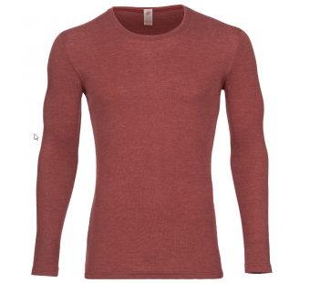 Engel Natur woolsilk long sleeved shirt copper