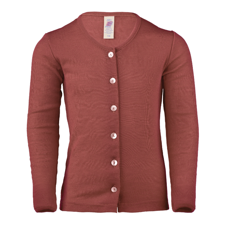 Engel Natur wool silk cardigan Navy