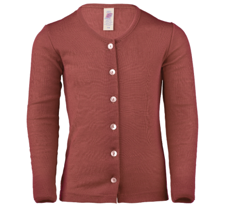 Engel Natur wool silk cardigan Navy