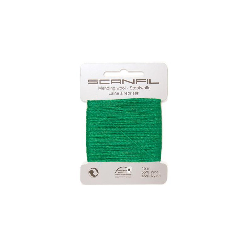 Scanfil mending wool green 089
