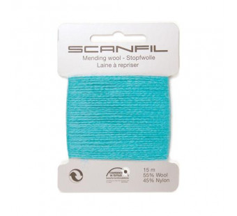 Scanfil mending wool turquoise 085
