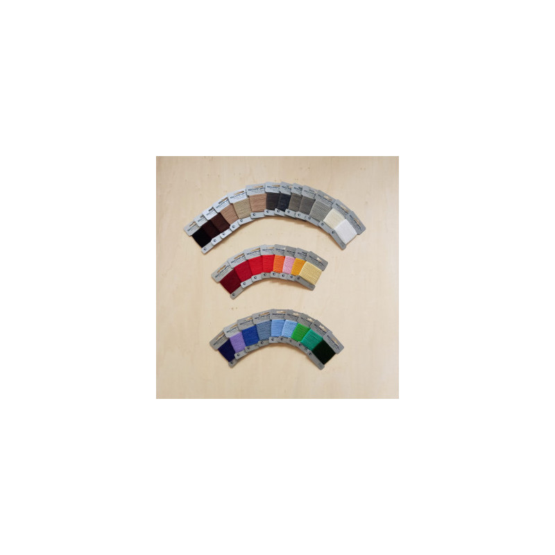 Scanfil mending wool set of 30 different colours