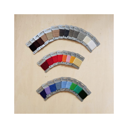 Scanfil mending wool set of 30 different colours