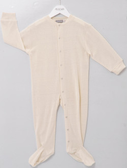 Alkena zijden jumpsuit naturel