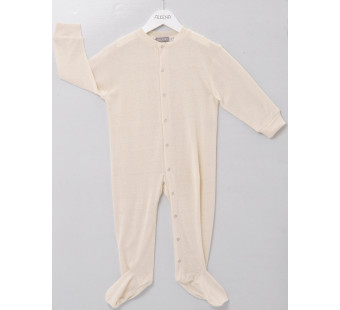 Alkena zijden jumpsuit naturel