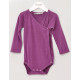 Alkena 100% silk wrap around body aubergine