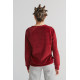 Leela cotton velourse longsleeve bordeaux