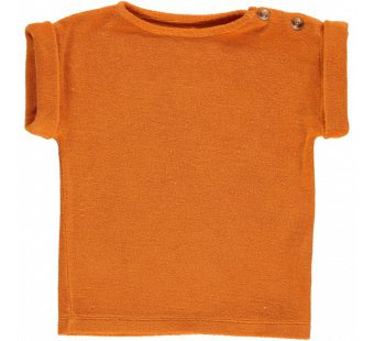 Poudre Organic Tshirt Laurier russet orange
