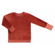 Leela cotton velvet longsleeve tabasco