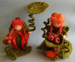 Twee pompoenmeisjes (Atelier Pippilotta)