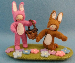 Twee Paashaasjes (Atelier Pippilotta)