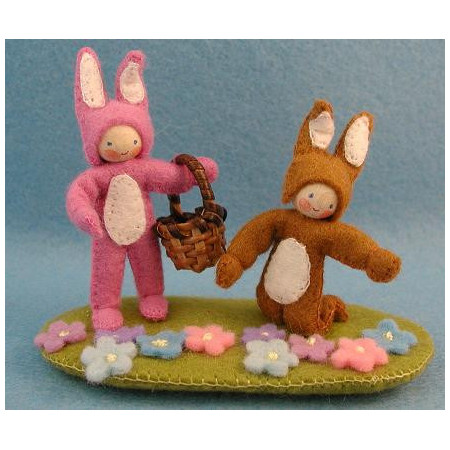 Twee Paashaasjes (Atelier Pippilotta)