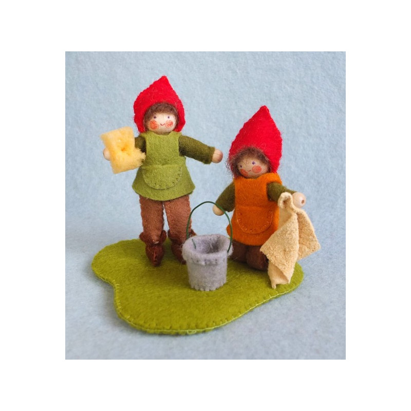 Twee poetskabouters (Atelier Pippilotta)